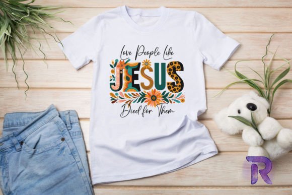Love People Jesus PNG for T-Shirt Designs