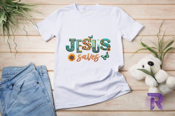 Western Jesus Saves PNG for T-Shirt Designs