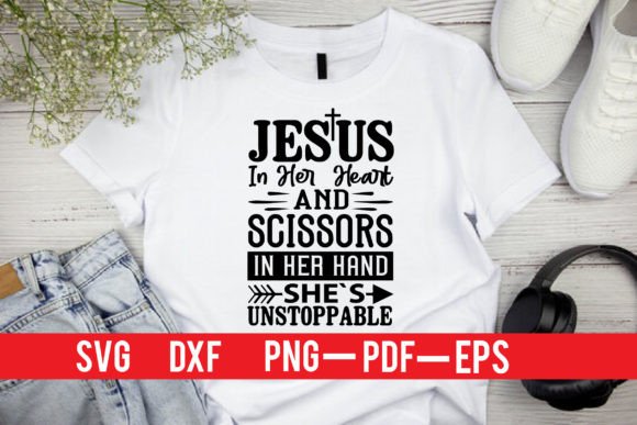 With JESUS in HER HEART